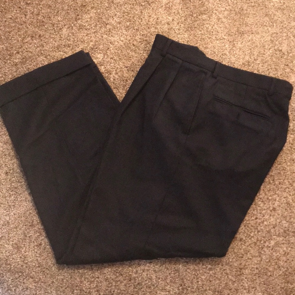 Jos. A Bank pleated checked dress pants